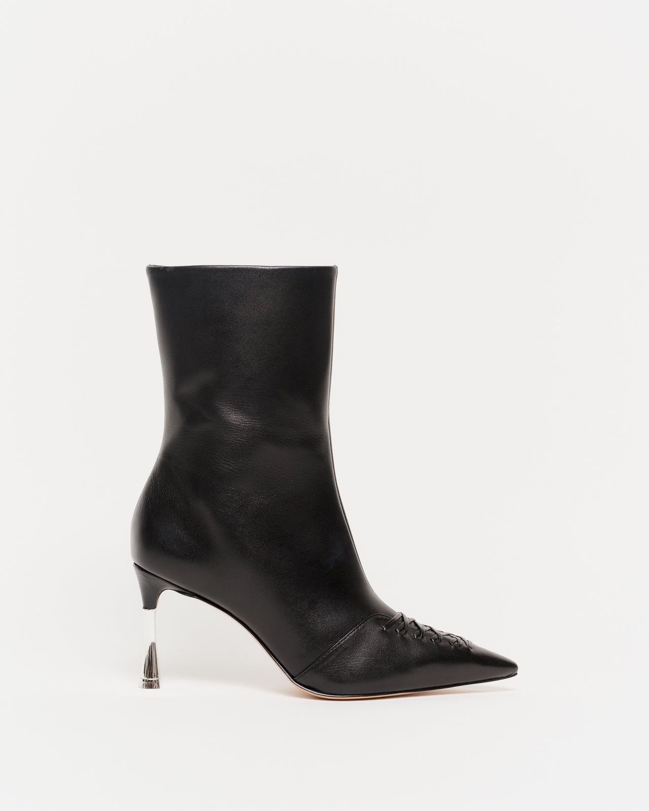 Leo Heeled Ankle Boot - Black