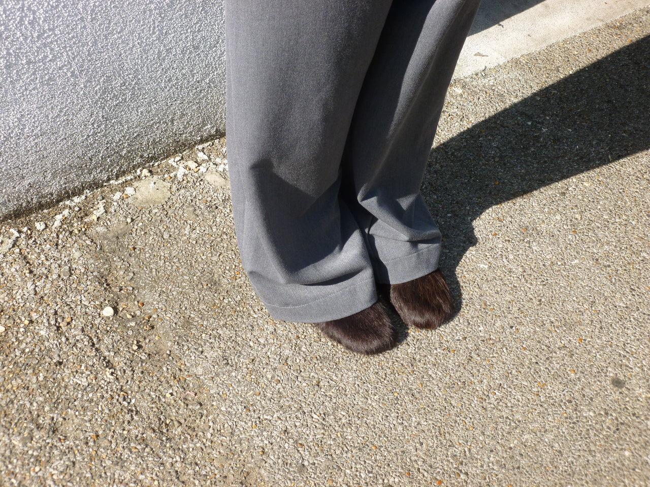 Bony Fur Mules - Brown