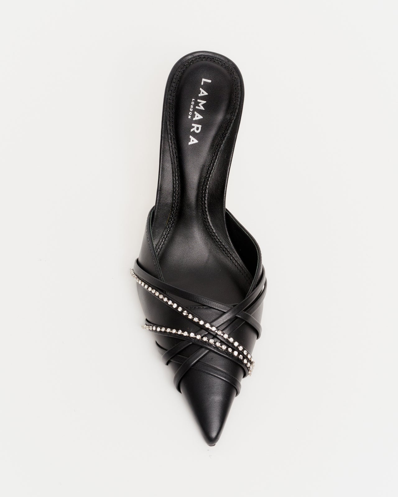 Zola Heeled Mule - Black