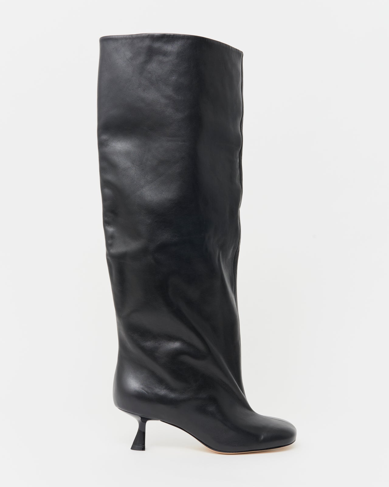 RINA Leather Boots - Black