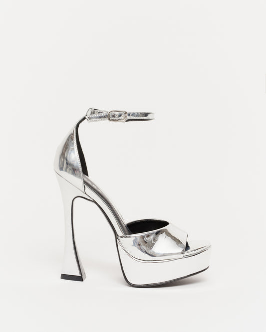 Scarlett Platform Heel - Silver